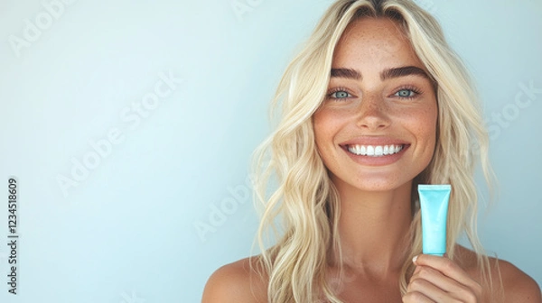 Obraz Girl with product mockup