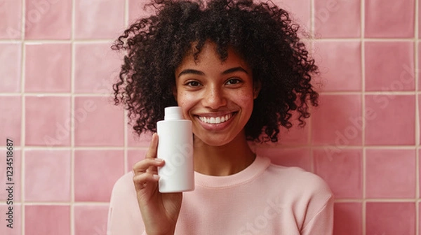 Obraz Girl with product mockup