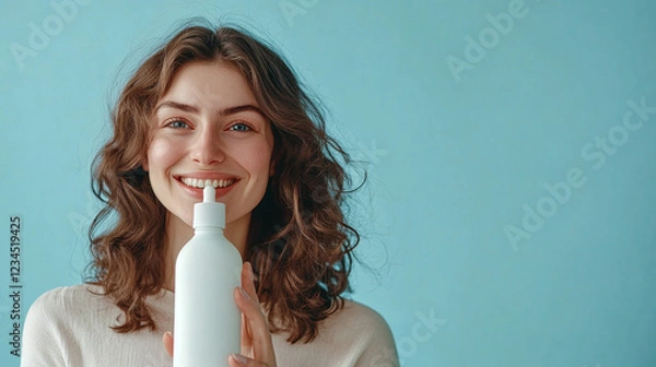 Obraz Girl with product mockup