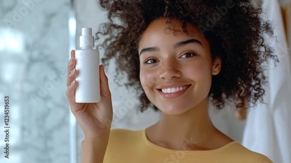 Obraz Girl with product mockup