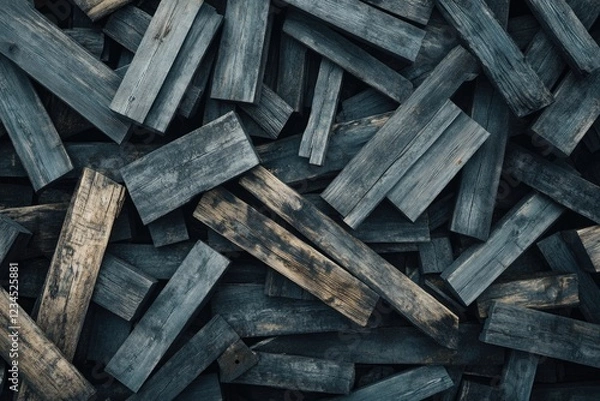 Fototapeta Wooden Plank Stack