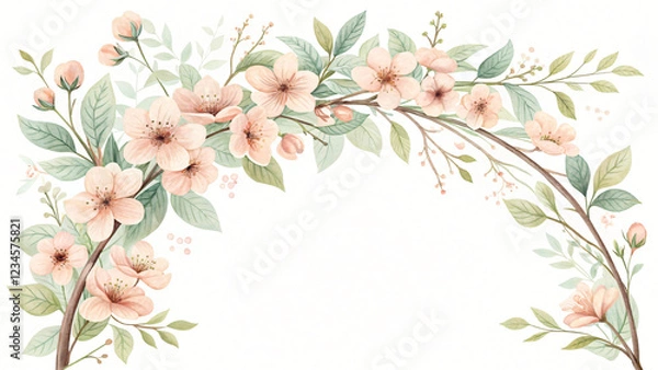 Obraz Floral frame background