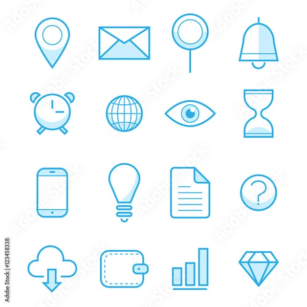 Fototapeta Web icons set