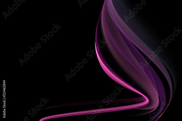 Obraz Abstract fractal background element like elegant  wave