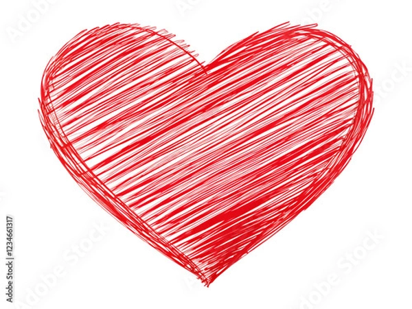 Fototapeta heart made of red paint splashes