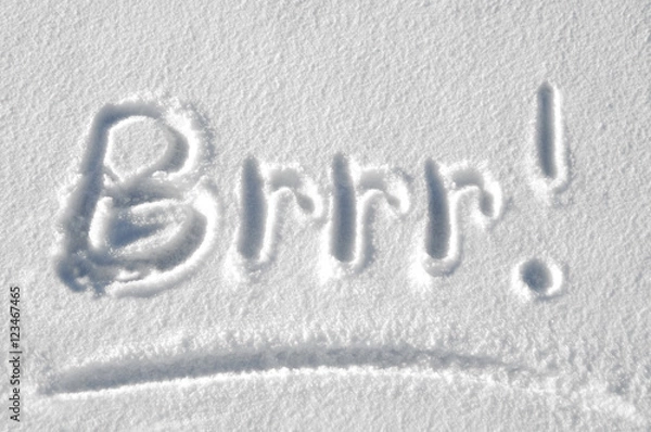 Fototapeta Brrr it is Cold