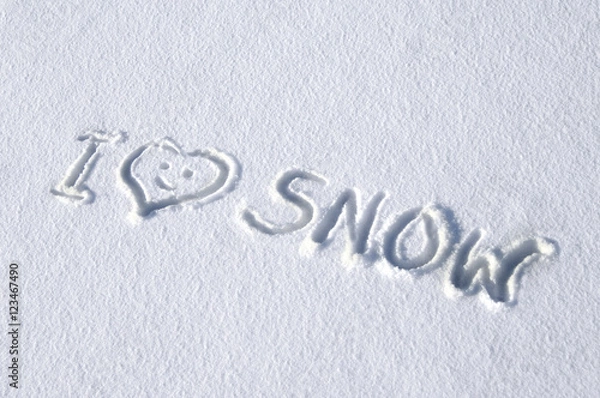 Fototapeta Background Loves Snow