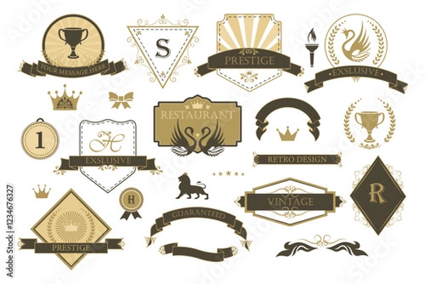 Fototapeta Vintage Elements Set