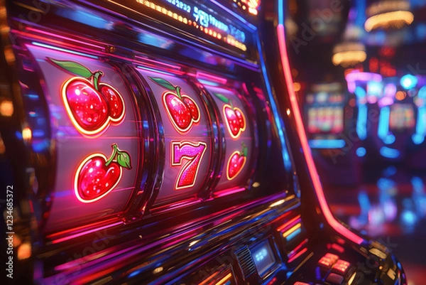 Fototapeta Machine à sous au casino