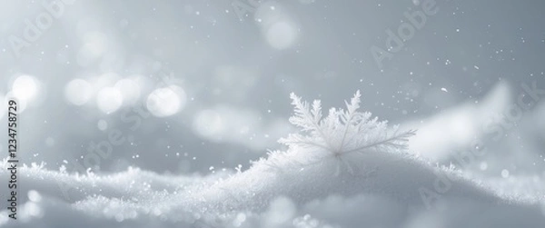 Fototapeta Abstract snow texture with light effects for graphic projects