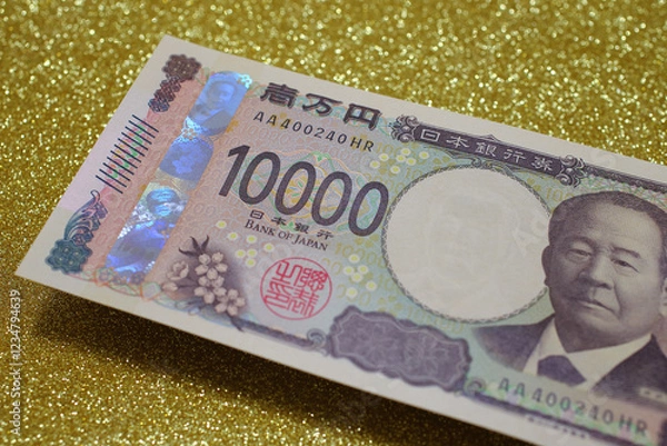 Obraz 一万円札　クローズアップ