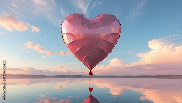 Obraz heart shaped balloon