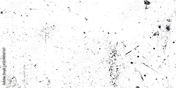 Obraz Abstract grunge texture with various scratched and dotted dust, Dark weathered overlay pattern sample with grainy scratches, Overlay Distress grain monochrome texture with scratches.