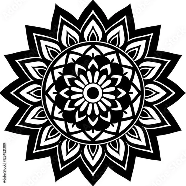 Fototapeta abstract flower pattern