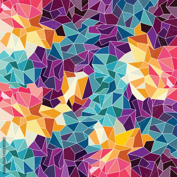 Obraz Abstract colorful triangle geometrical background