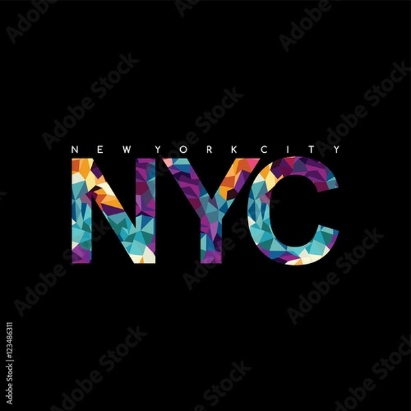 Fototapeta letter logotype logo abstract colorful triangle geometrical