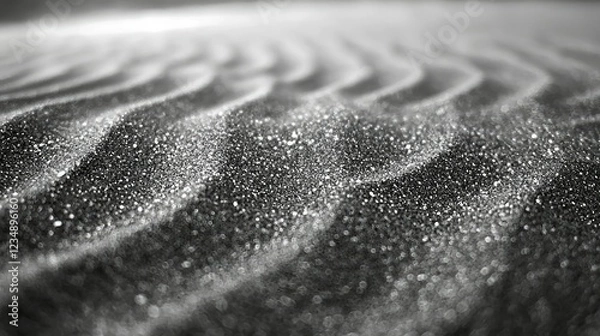 Fototapeta Glittering Sand Dunes Under Soft Light