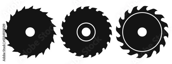 Obraz Circular saw blade vector icon
