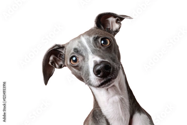 Fototapeta Close up of a whippet