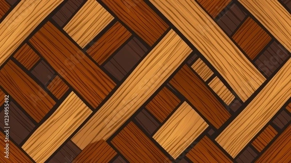 Fototapeta Woven wood texture background design