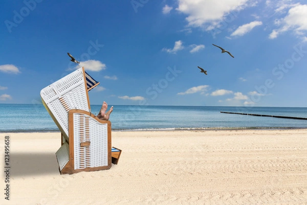 Obraz Strandkorb Ostsee