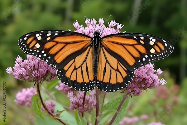 Fototapeta Monarch Butterfly on a Flower