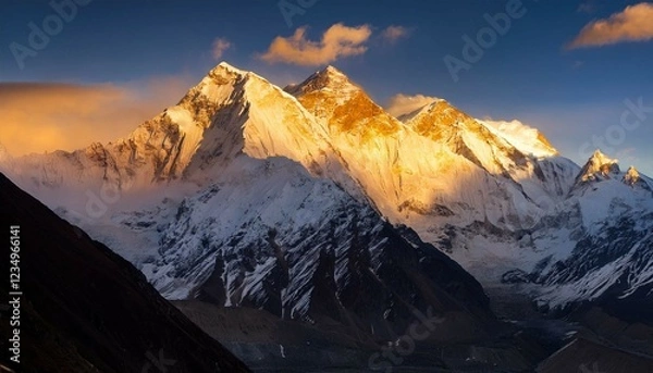 Fototapeta sunset in the mountains