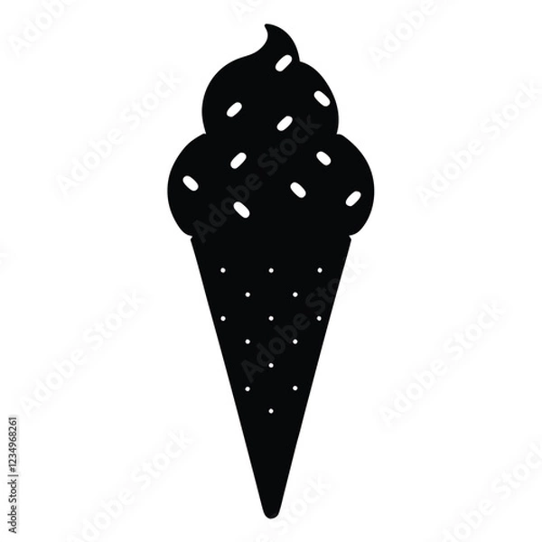 Obraz ice cream on a white background