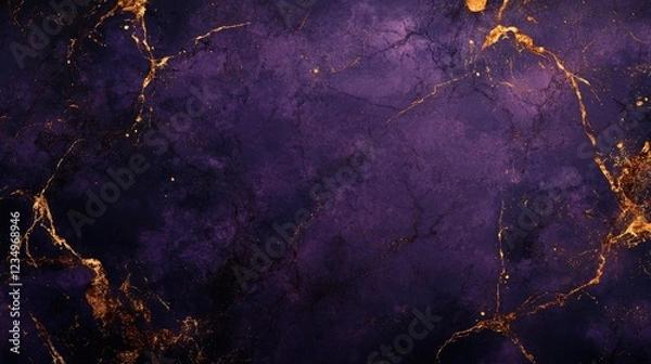 Fototapeta Purple marble and gold abstract background texture. marbling with natural luxury style lines of marble and gold powder surface grunge stone texture