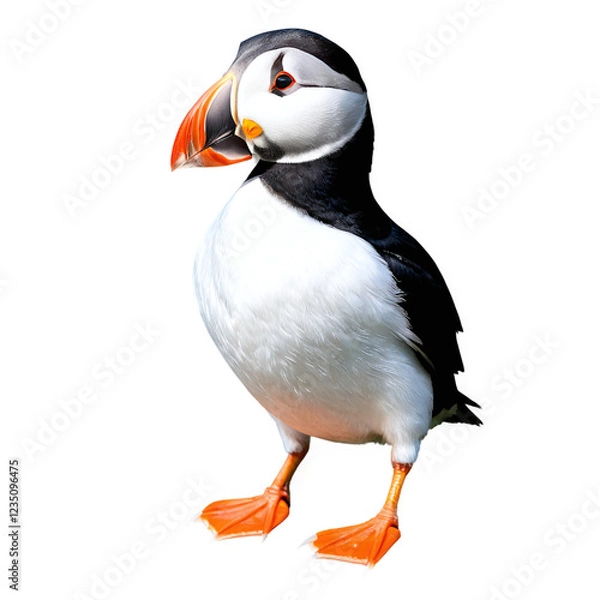Fototapeta Puffin Bird isolated on transparent background