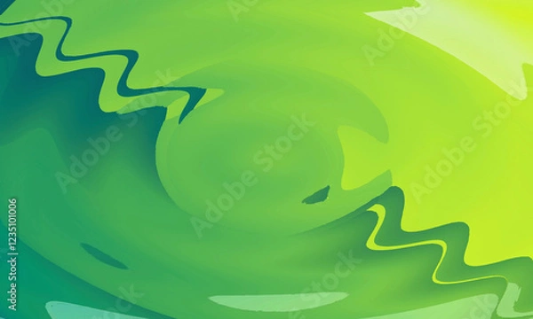 Obraz Vibrant Green Abstract Background with Flowing Patterns