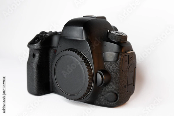 Fototapeta mirrorless camera without lens on a white background