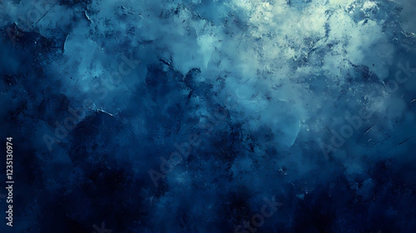 Fototapeta Elegant dark slate blue abstract background design. Celestial Glow. Illustration