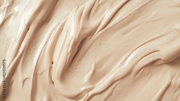 Fototapeta Swirled Beige Cream Texture Background Image