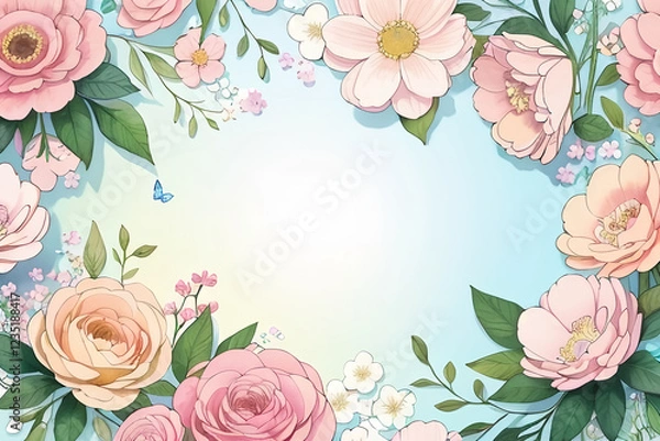 Fototapeta 感情, 幸福, 優雅さ, 美しさ, 贅沢, ヴィンテージ, シャビーシック, フラワーアート, デザイン, 芸術的な構成, 壁紙, イラスト, テキスタイルプリント, パッケージング, 写真