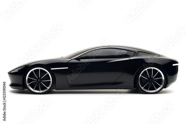 Fototapeta Electric car in concept, EV car isolated	
