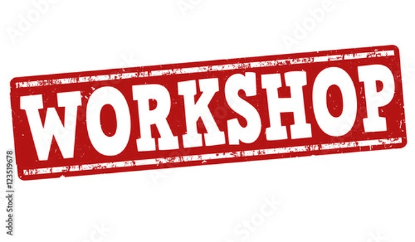 Fototapeta Workshop sign or stamp