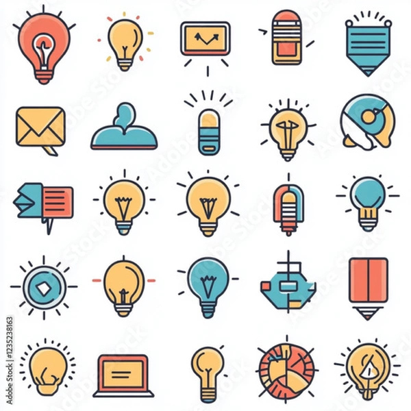 Obraz social network icons