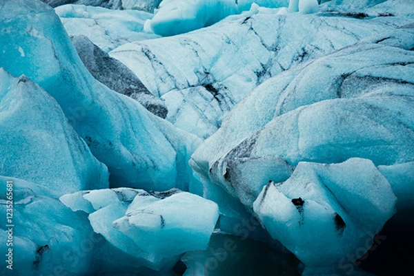Fototapeta Ice Iceberg on ice lagoon Iceland