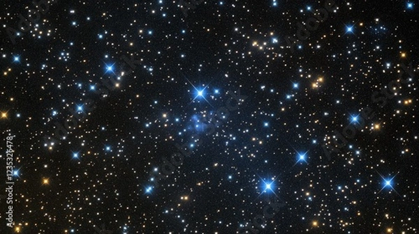 Fototapeta Star cluster, cosmic dust, deep space, galactic expanse, astronomy