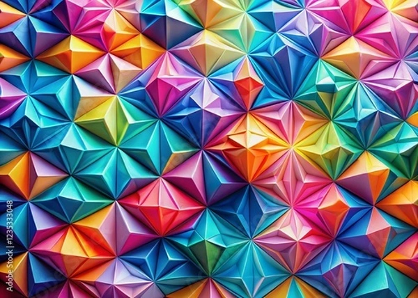 Fototapeta Pastel Geometric Macro Photography: Harmonious Color Blend Abstract Art