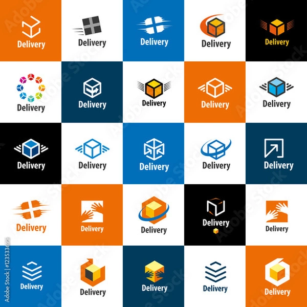 Fototapeta Delivery Logo Template