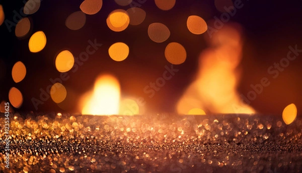 Obraz hearth glints bokeh background