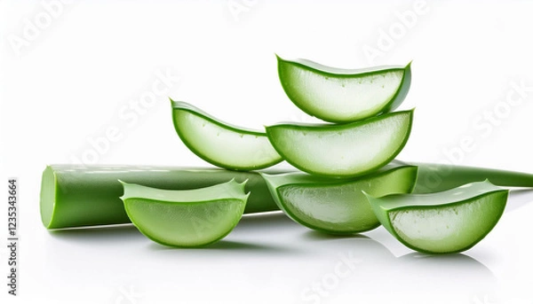 Obraz aloe vera isolated on white background