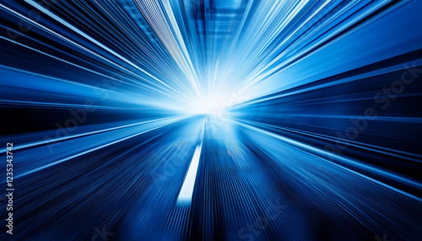 Obraz blue motion blur background