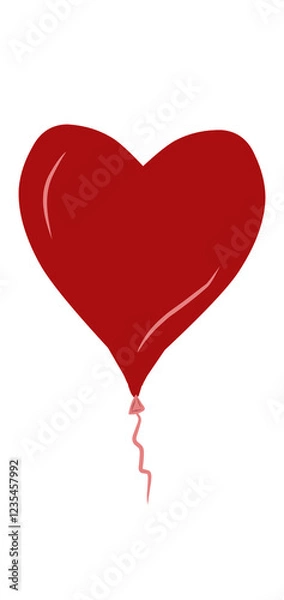 Fototapeta red heart 