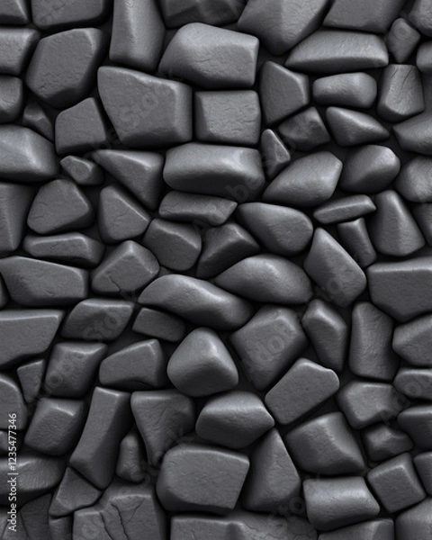 Fototapeta High Quality Black Stone Material Texture for Sophisticated Architecture and Interior Walls