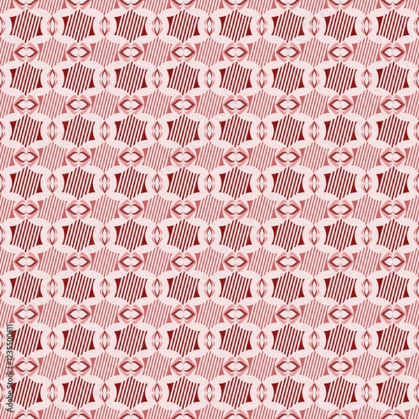 Obraz Elegant Geometric Red Pattern