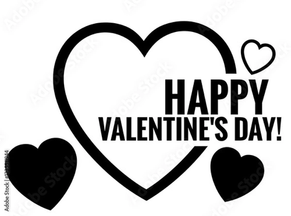 Obraz monochrome heart