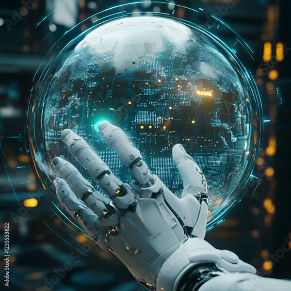 Obraz AI Robot Controlling the World, AI Future Control
Robot Dominance
Digital AI World
Smart Tech Future
AI Power Takeover
AI and Humanity